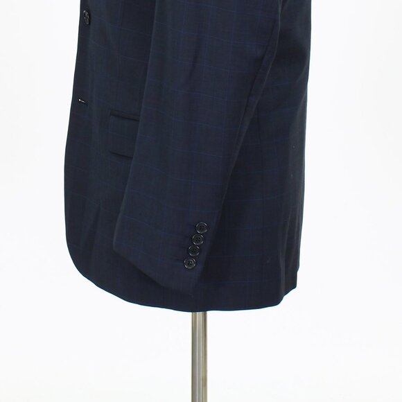 Missoni 40R 32x28 Navy Check 3-Button Suit R352 - Picture 10 of 15
